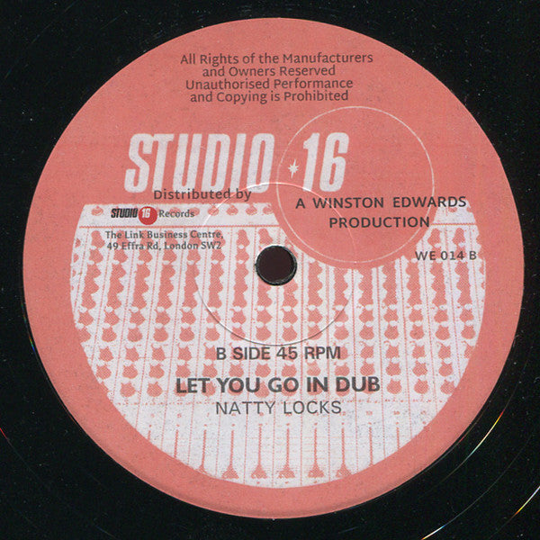 Love & Unity / Natty Locks : Can't Let You Go / Let You Go In Dub (12", RE)