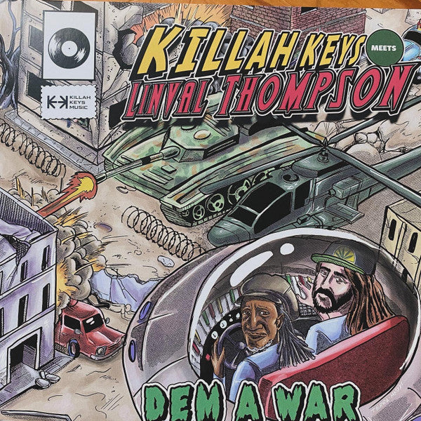 Killah Keys Feat. Linval Thompson : Dem a War (7")