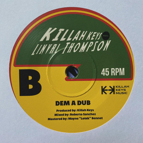 Killah Keys Feat. Linval Thompson : Dem a War (7")