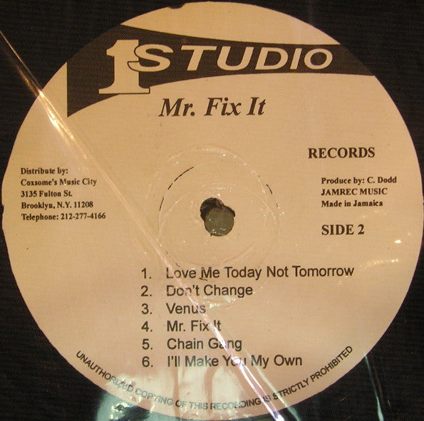 Winston Francis : Mr. Fix It (LP, Album, RP)