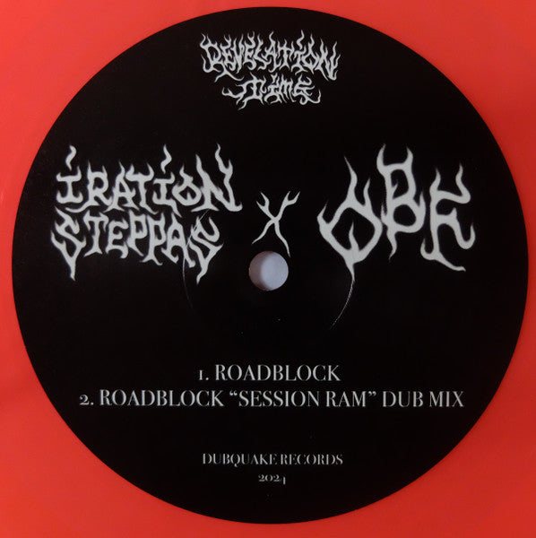 Iration Steppas X O.B.F : Roadblock / Calling Jahovia (12", Neo)