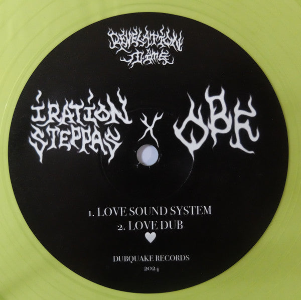 Iration Steppas X O.B.F : Love Sound System / Caution (12", Tra)