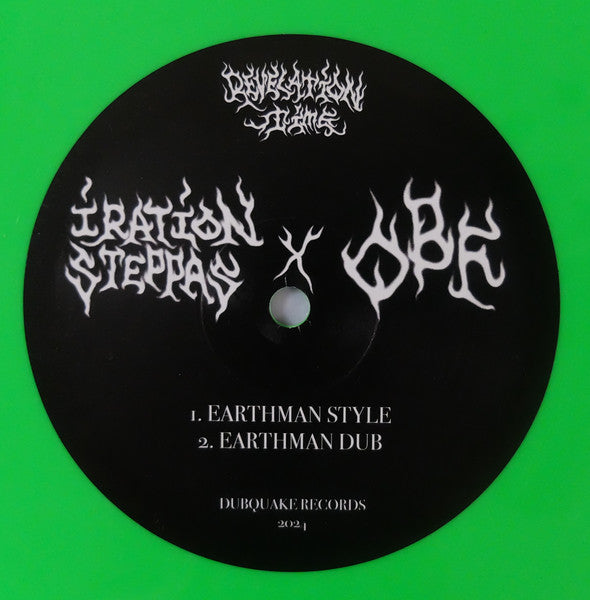 Iration Steppas X O.B.F : Earthman Style / Revelation Time  (12", Neo)