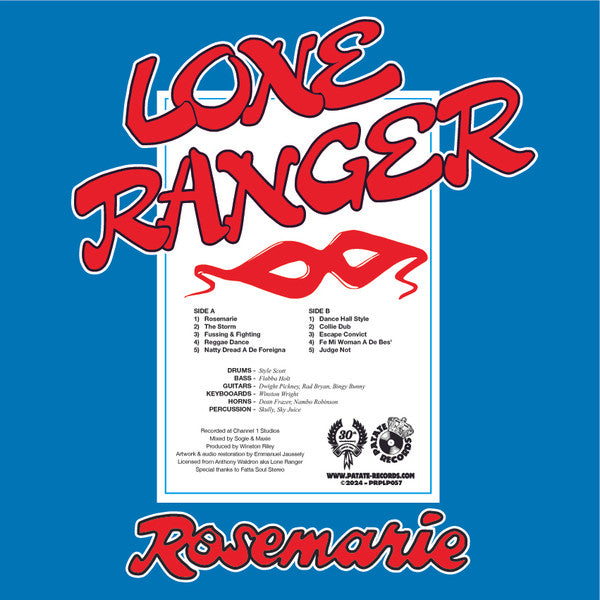 Lone Ranger : Rosemarie (LP, Album)