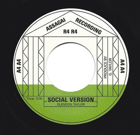 Glenton Taylor : Vanity / Social Version (7", RE)