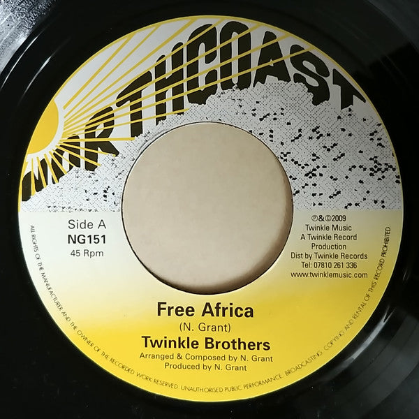 Twinkle Brothers : Free Africa (7", Single, RE)