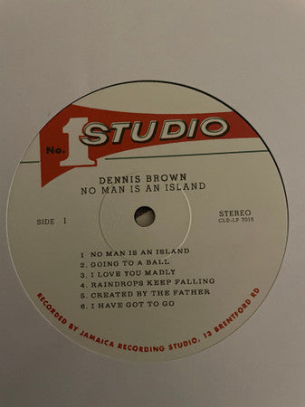 Dennis Brown : No Man Is An Island (LP, Album, RE, RM)