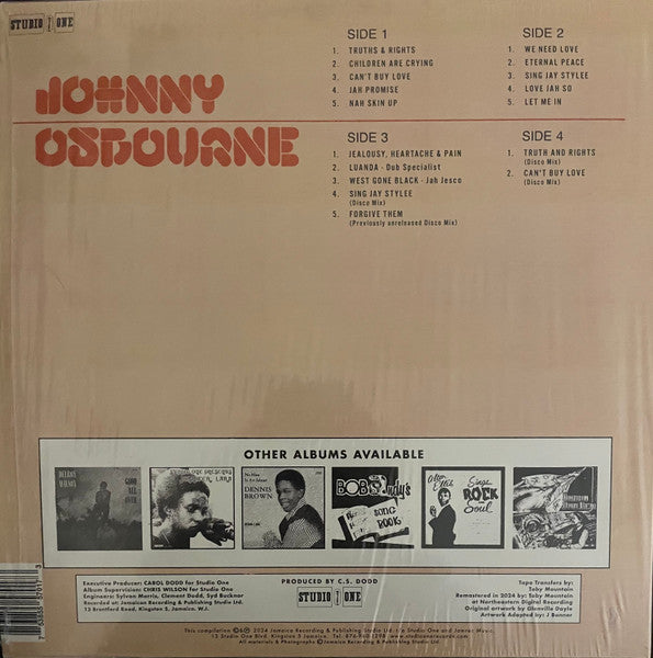 Johnny Osbourne : Truths & Rights (2xLP, Album, Dlx)