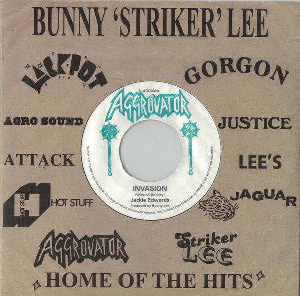 Jackie Edwards / The Aggrovators : Invasion / Invasion Dub (7", RE)