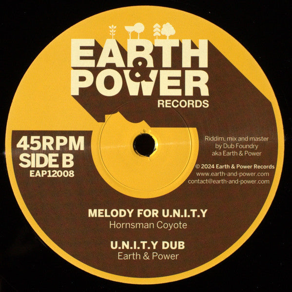 Ranking Fox, Hornsman Coyote, Earth & Power, Dub Foundry : U.N.I.T.Y (12")