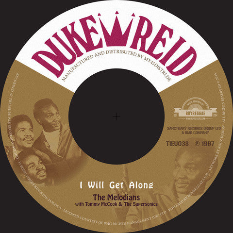 with* / Tommy McCook & The Supersonics / Errol Brown (2) : I Will Get Along / Love Dub (7", RE)