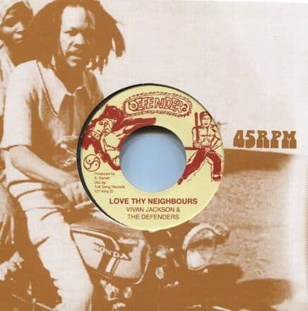 Vivian Jackson & The Defenders : Love Thy Neighbours (7", Single, RE)