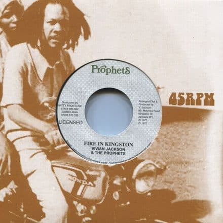 Vivian Jackson : Fire In Kingston (7", Single, RE)