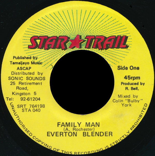 Everton Blender : Family Man (7")