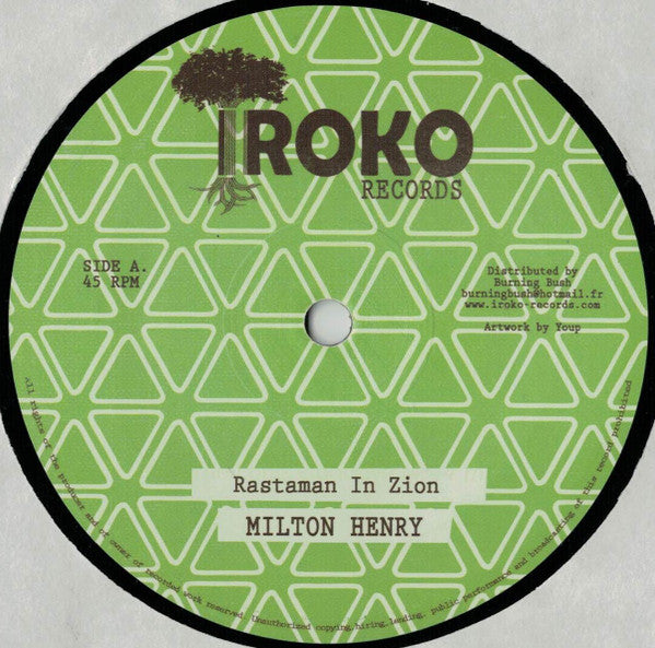 Milton Henry : Rastaman In Zion (12")