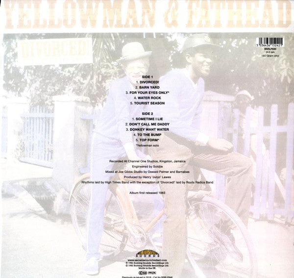 Yellowman & Fathead : Divorced! (For Your Eyes Only) (LP, Album, RE, 180)