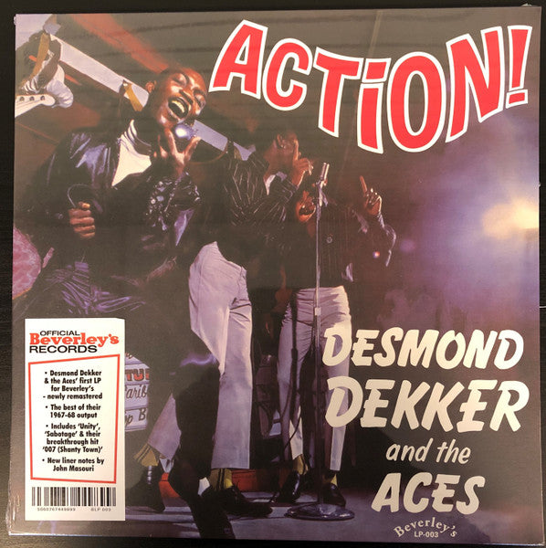 Desmond Dekker & The Aces : Action! (LP, RE, RM)