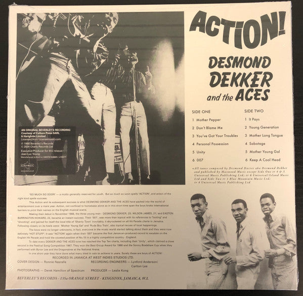Desmond Dekker & The Aces : Action! (LP, RE, RM)