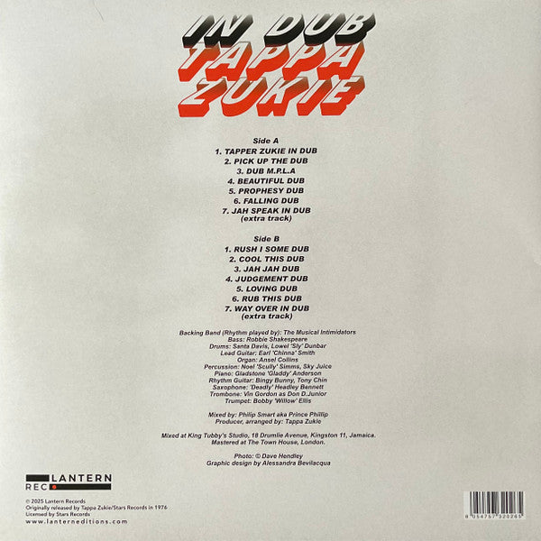 Tapper Zukie : In Dub (LP, Album, Ltd, RE)