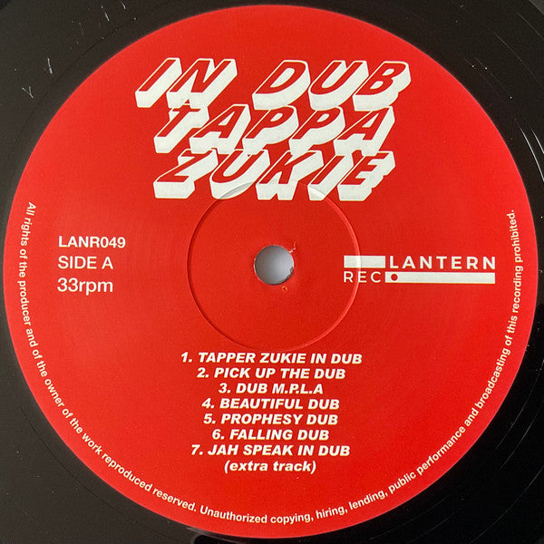 Tapper Zukie : In Dub (LP, Album, Ltd, RE)