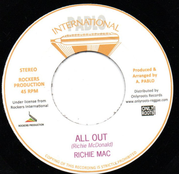 Richie Mac*, Augustus Pablo : All Out / Lightning & Thunder (7")