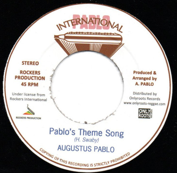 Augustus Pablo : Pablo's Theme Song / Tubby Dub Song (7")