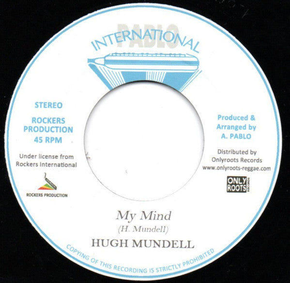 Hugh Mundell, Rockers All Stars : My Mind / My Mind Version (7")