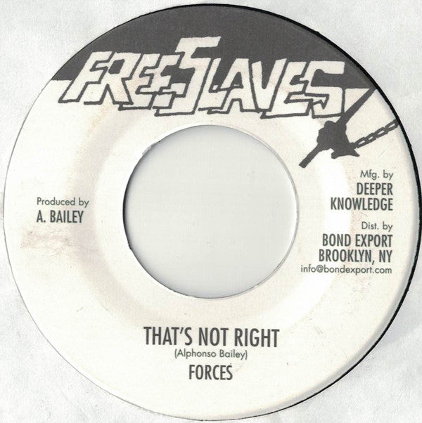 Forces (2) : That's Not Right (7", RE)