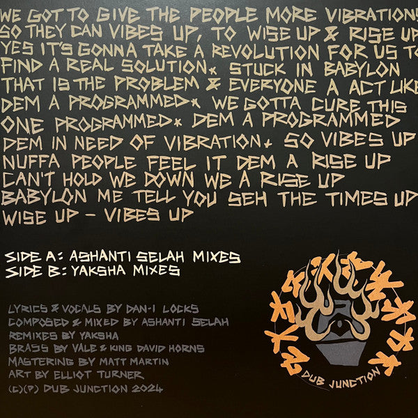 Ashanti Selah, Dan I Locks, Yaksha (2) : Vibes Up (12", Maxi, Gre)