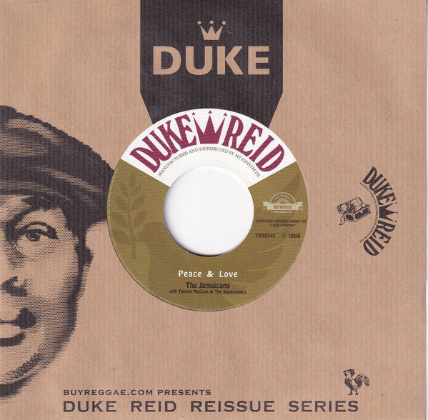 The Jamaicans With Tommy McCook & The Supersonics / Errol Brown (2) : Peace & Love / Many Questions (7", RE)