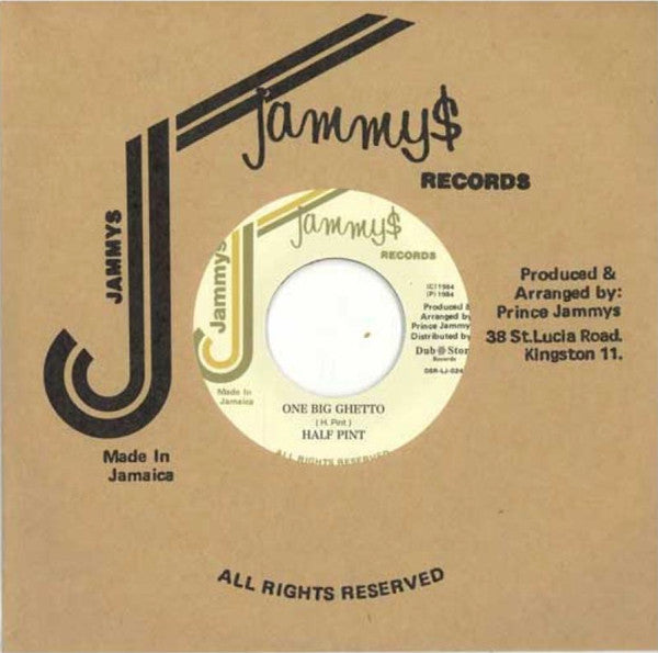 Half Pint (3), Tonto Irie : One Big Ghetto / Ram Up Every Corner (7", RP)
