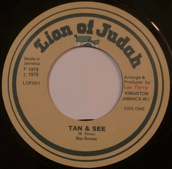 Max Romeo : Tan & See (7")