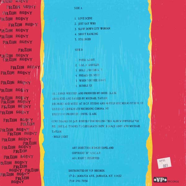 Oniel Clark* : Fresh Agony (LP, Album)