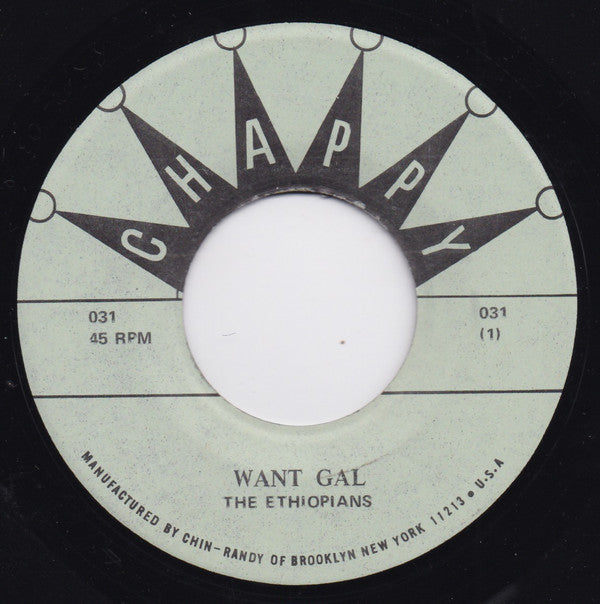 The Ethiopians : Want Gal (7")