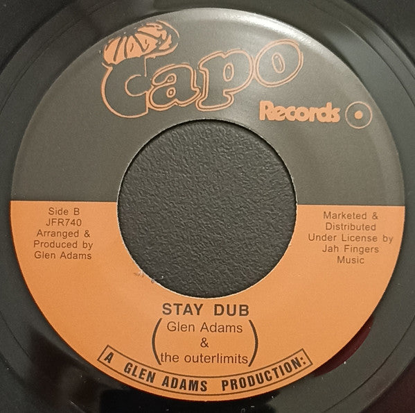 Glen Adams & Outer Limits (4) : Stay Dread (7", RE)