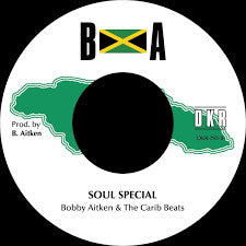 Bobby Aitken & The Carib Beats With Lloyd & Glen / Bobby Aitken & The Carib Beats : Keep On Pushing / Soul Special (7")