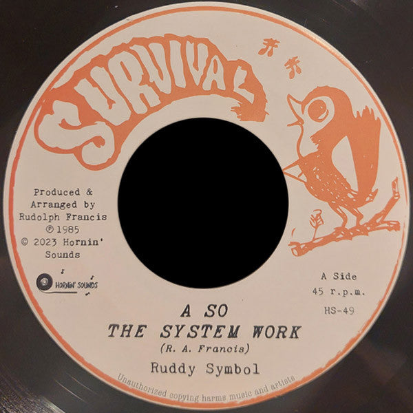 Ruddy Simbal : A So The System Work  (7", RE)