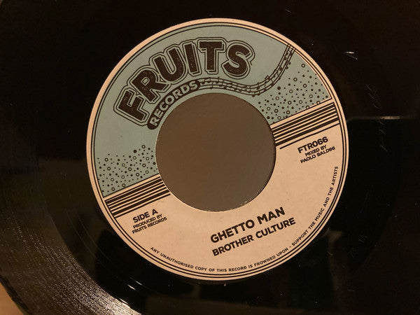 Brother Culture / The 18th Parallel : Ghetto Man / Ghetto Version (7")