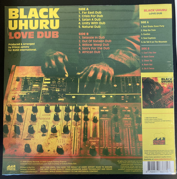 Black Uhuru : Love Dub (LP, Album, Dlx, Ltd, RE, Che)