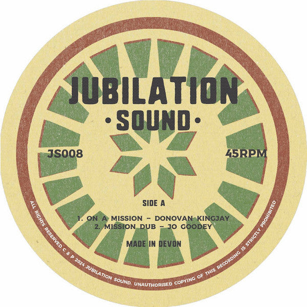 Donovan Kingjay, Jo Goodey : On A Mission (12", Single)