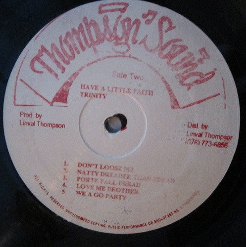 Trinity (4) : Have A Little Faith (LP, Album, RE)