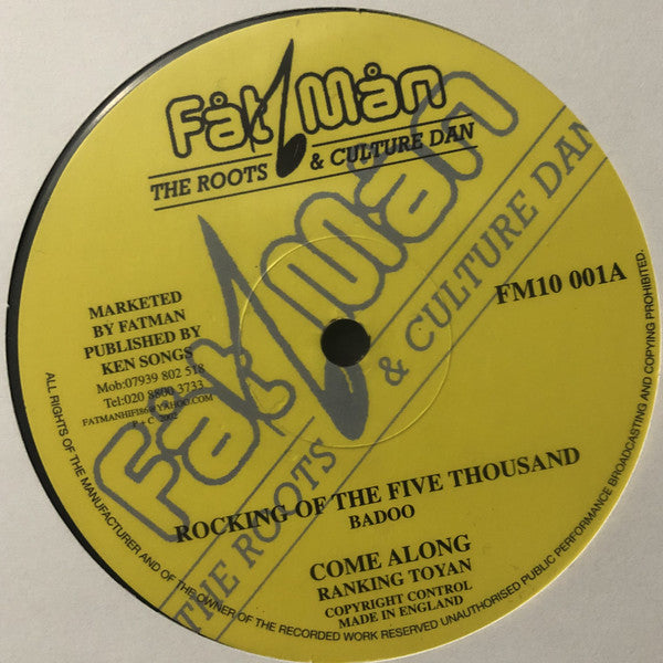 Badoo / Toyan / Jah Stitch : Rocking Of The Five Thousand (10", RE)