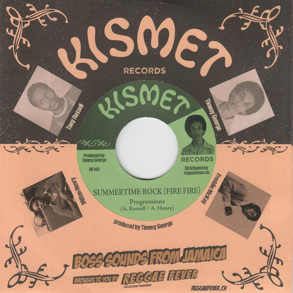 Progressions* / Freddie McKay, Alley Cats (3) : Summertime Rock (Fire Fir)/ Tears Won't Help (7", RE)