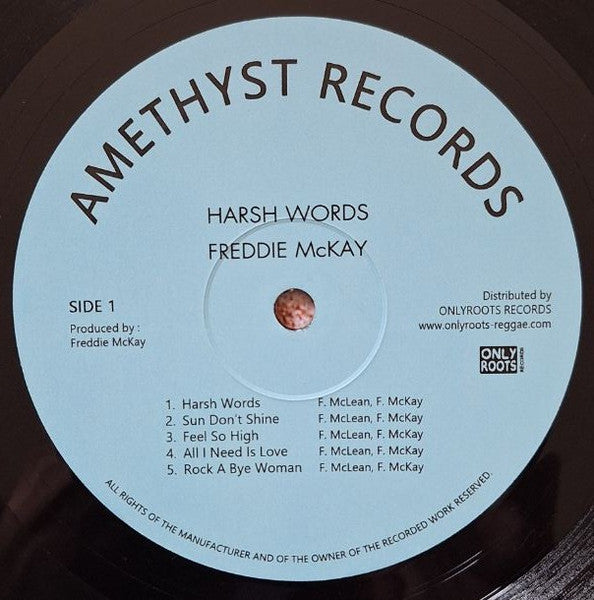 Freddie McKay : Harsh Words (LP)