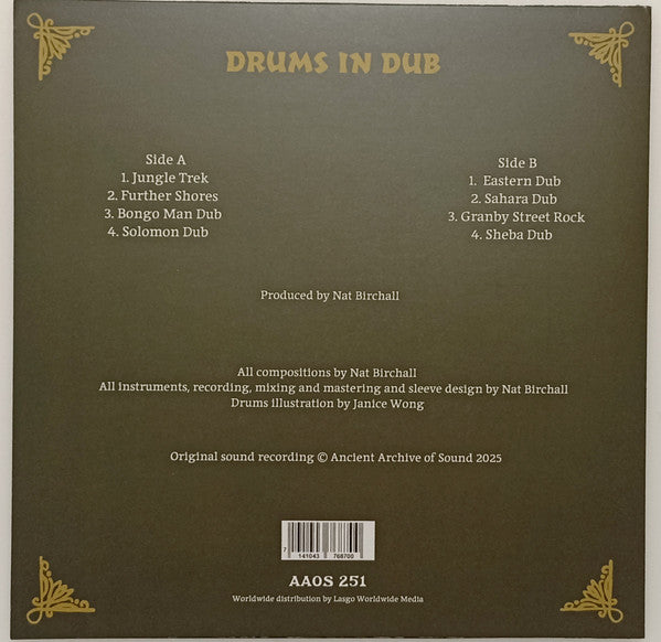 Nat Birchall : Drums In Dub (LP)
