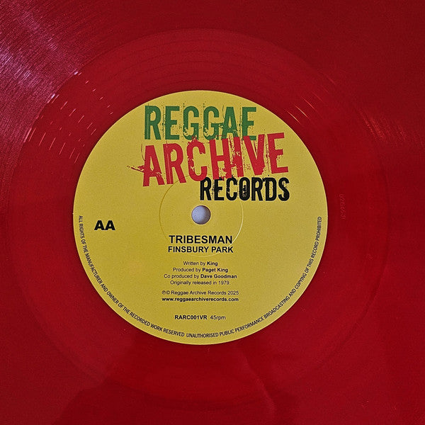 Tribesman (2) : The Tribe / Finsbury Park (12", RSD, Red)