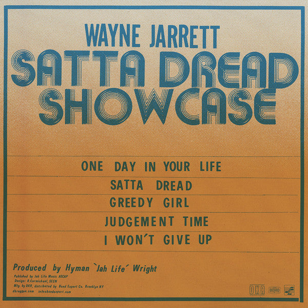 Wayne Jarrett : Satta Dread Showcase (LP, Album)