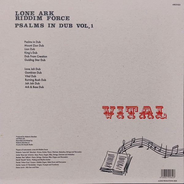 Lone Ark Riddim Force : Psalms In Dub Vol. 1 (LP, Album)