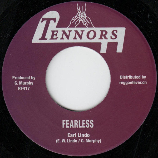 Delroy "Crutches" Jones, The Tennors, Earl "Wire" Lindo : Double Attack / Fearless (7", RE)
