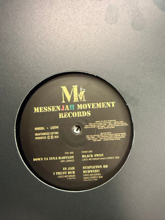 Locks MessenJAH, Lorenzo (10), Everest Dub : King Lorenzo - Down Ya Inna Babylon/ Locks MessenJAH meets Everest Dub - Black Swan (12", Single)